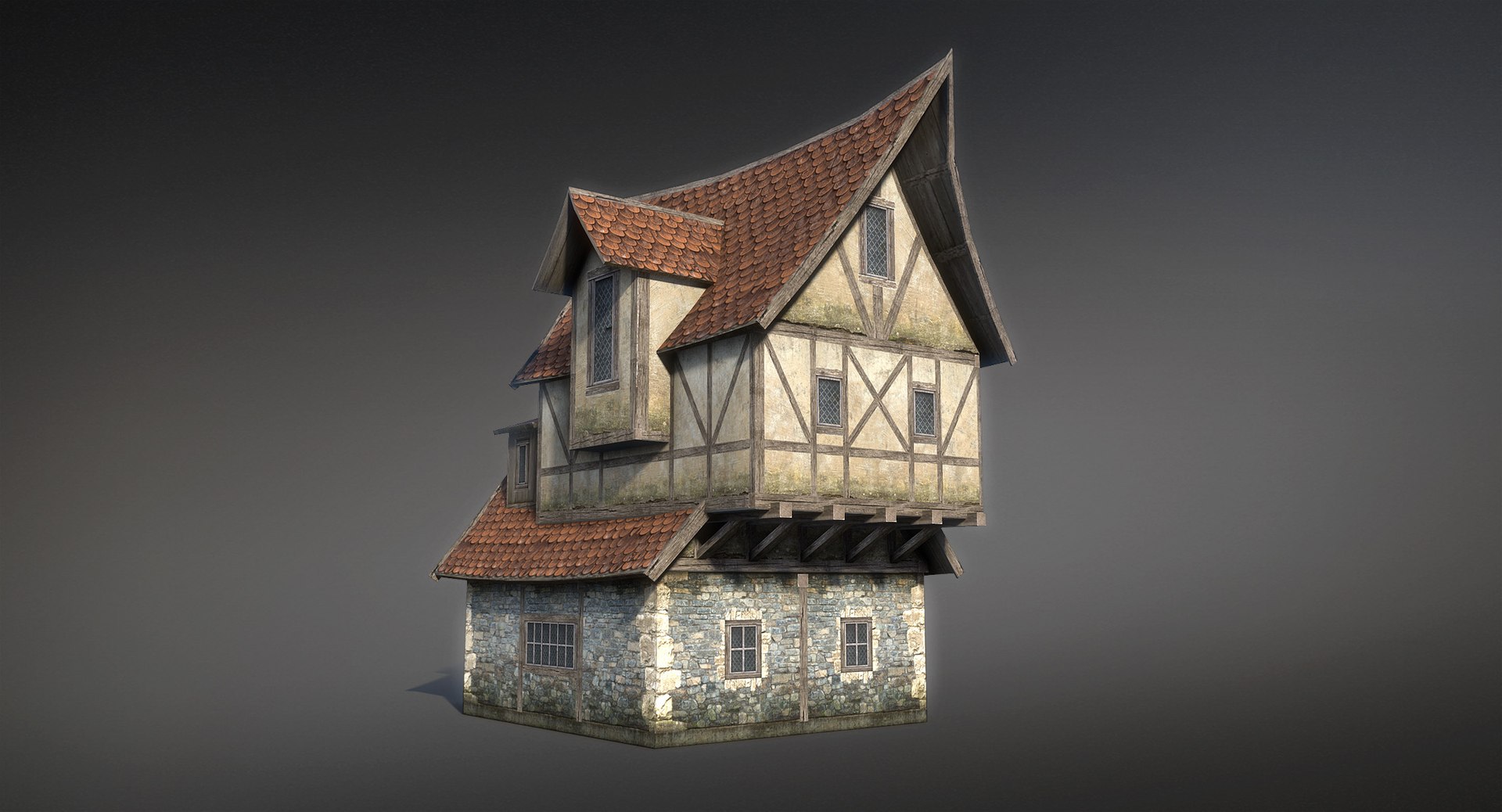 3d Model Medieval Fantasy House