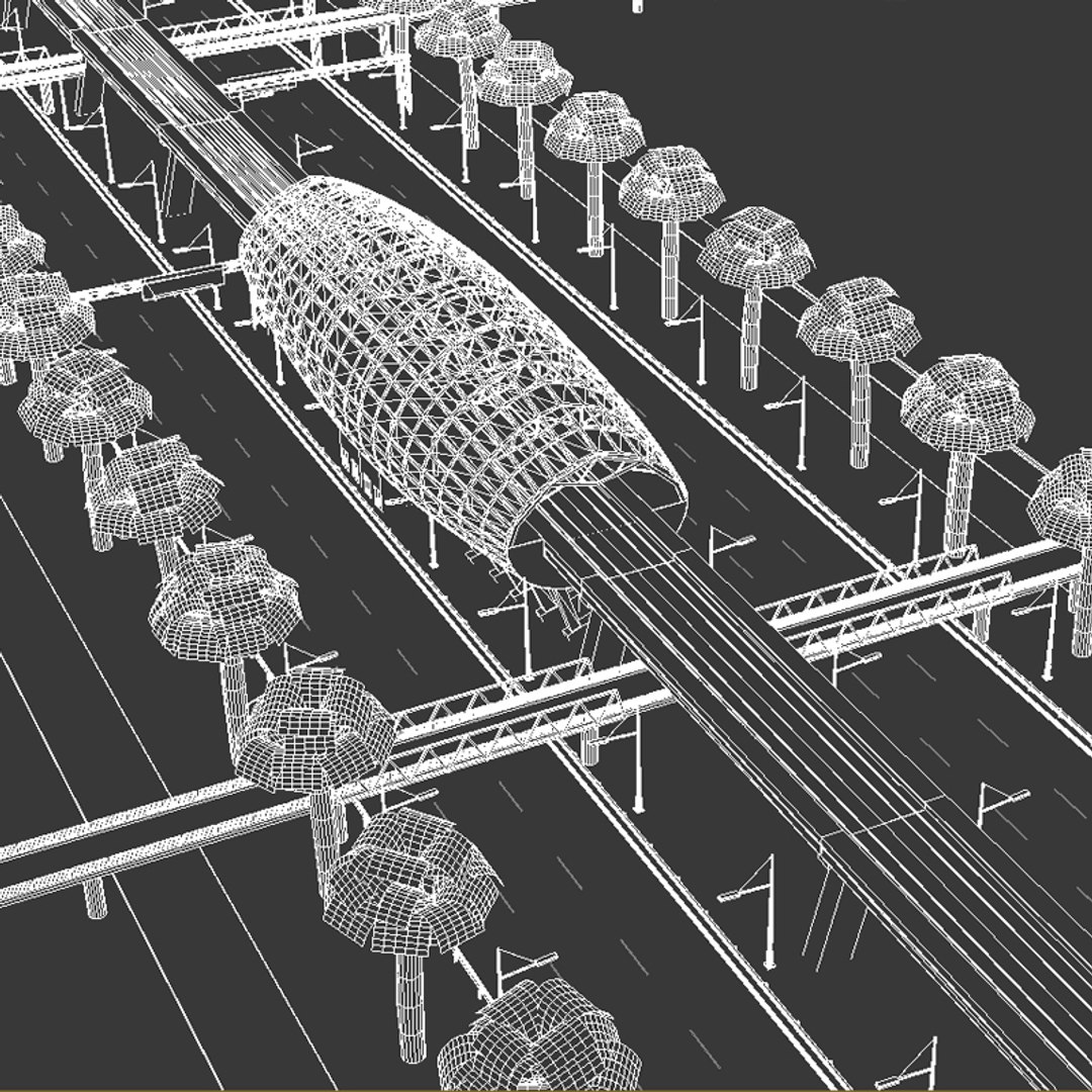 3d Highway Dubai Road Model
