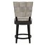 Kaede Wood and Upholstered Counter Height Swivel Stool