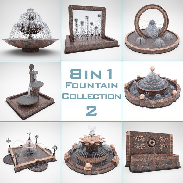 fountain 8 1 2 3d model