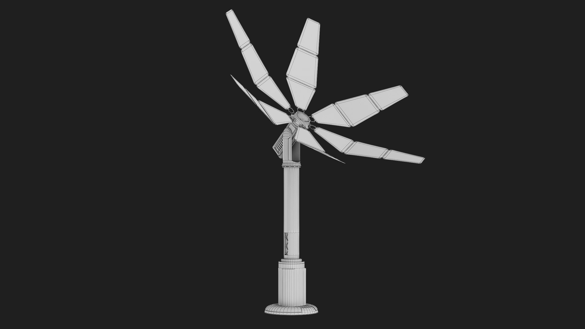3D Solar Tower Model - TurboSquid 2322417