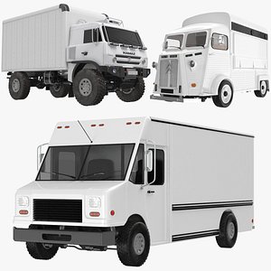 transporter trucks citroen 3D model