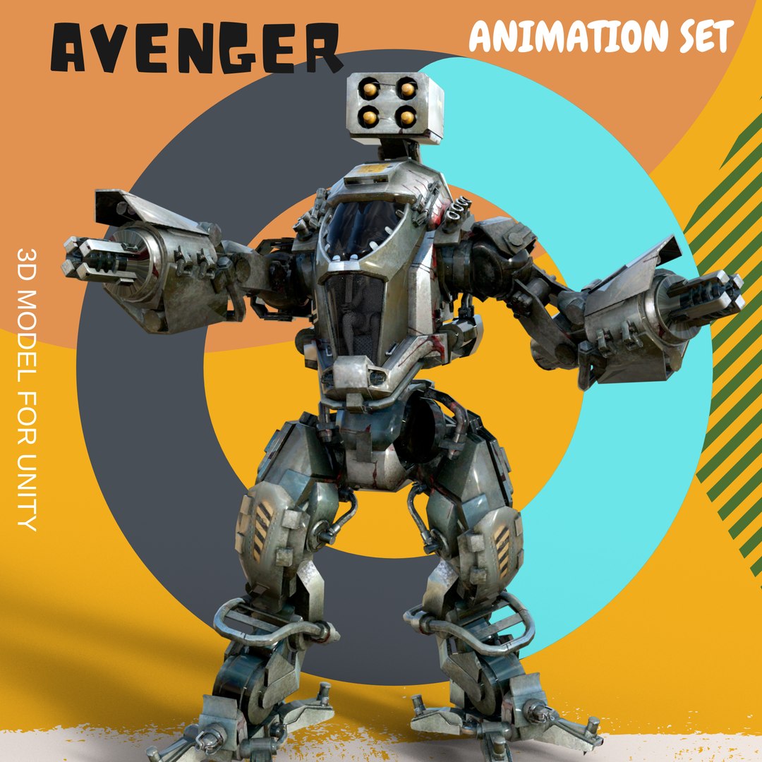 Avenger Robot 3D Model - TurboSquid 2033460