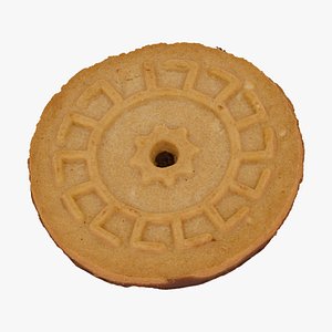 3D christmas chocolate biscuit 04 model