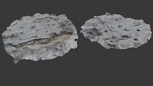 Weathered Rock Formation Scan 3D model