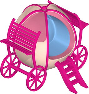 cartoon cart obj