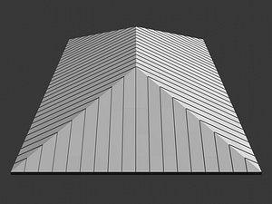 3D Metal roof 25O10 model