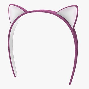 headband rabbit head 3D model