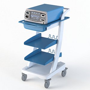 Electrosurgical Unit Cart 3D model