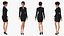 Dibujos Animados Niña Ropa Oficina Rigged