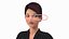 Dibujos Animados Niña Ropa Oficina Rigged