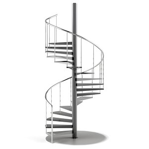 3D spiral stair model