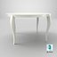 Stylish Ivory Round Table 3D