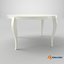 Stylish Ivory Round Table 3D