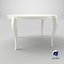 Stylish Ivory Round Table 3D