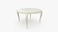 Stylish Ivory Round Table 3D
