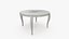 Stylish Ivory Round Table 3D