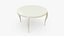 Stylish Ivory Round Table 3D