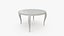 Stylish Ivory Round Table 3D