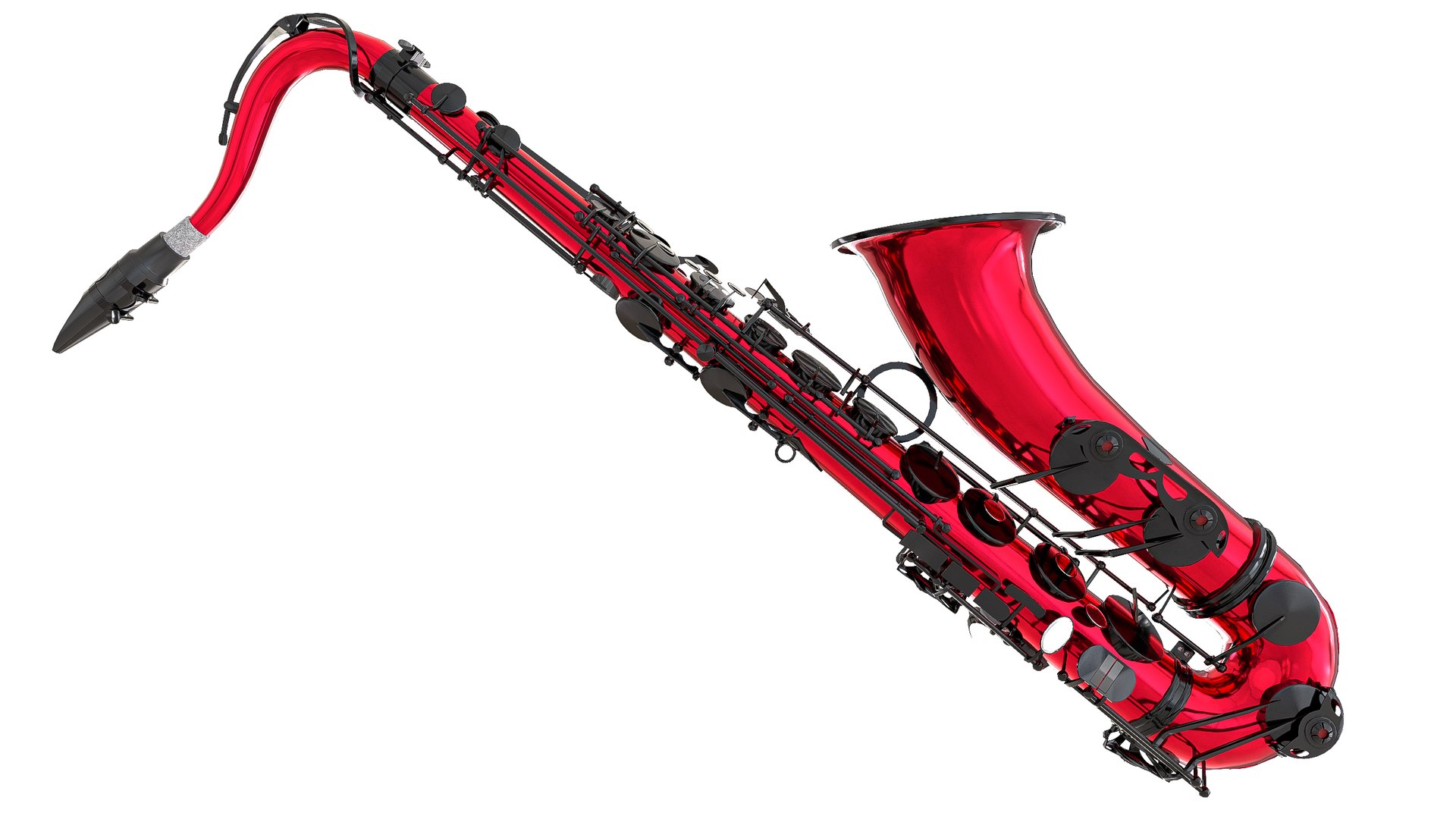 3D Model Red Saxophone - TurboSquid 1894451