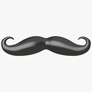 Cartoon Mustache Handlebar Style