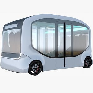 3D Autonomous minibus concept model