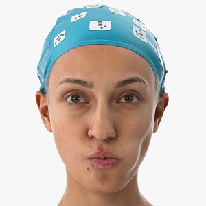 Joy Human Head Tongue Bulge Left AU36 Clean Scan 3D model