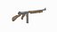 Old style weapon submachine gun Thompson M1A1