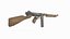 Old style weapon submachine gun Thompson M1A1