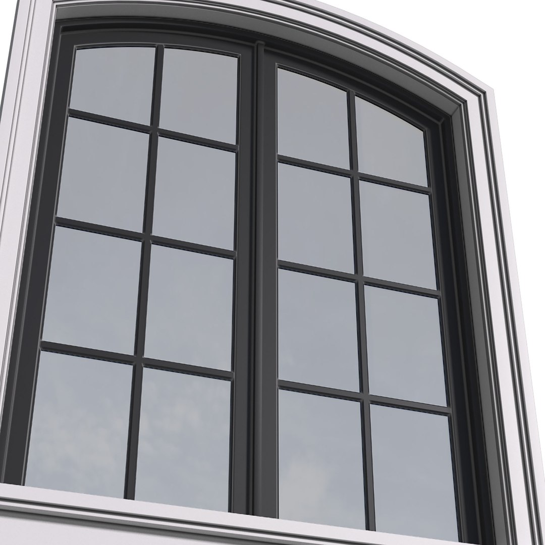 3D Arched Aluminium Window Model - TurboSquid 2077431