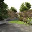 home Garden with landscape elements