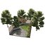home Garden with landscape elements