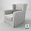 Sillón blanco clásico