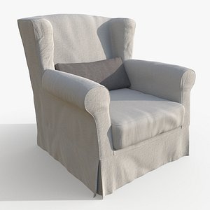 Classic White Armchair 3D model