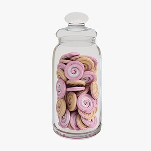 3D Swirl meringue jar