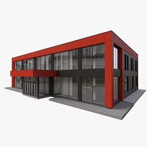 3D office store building model