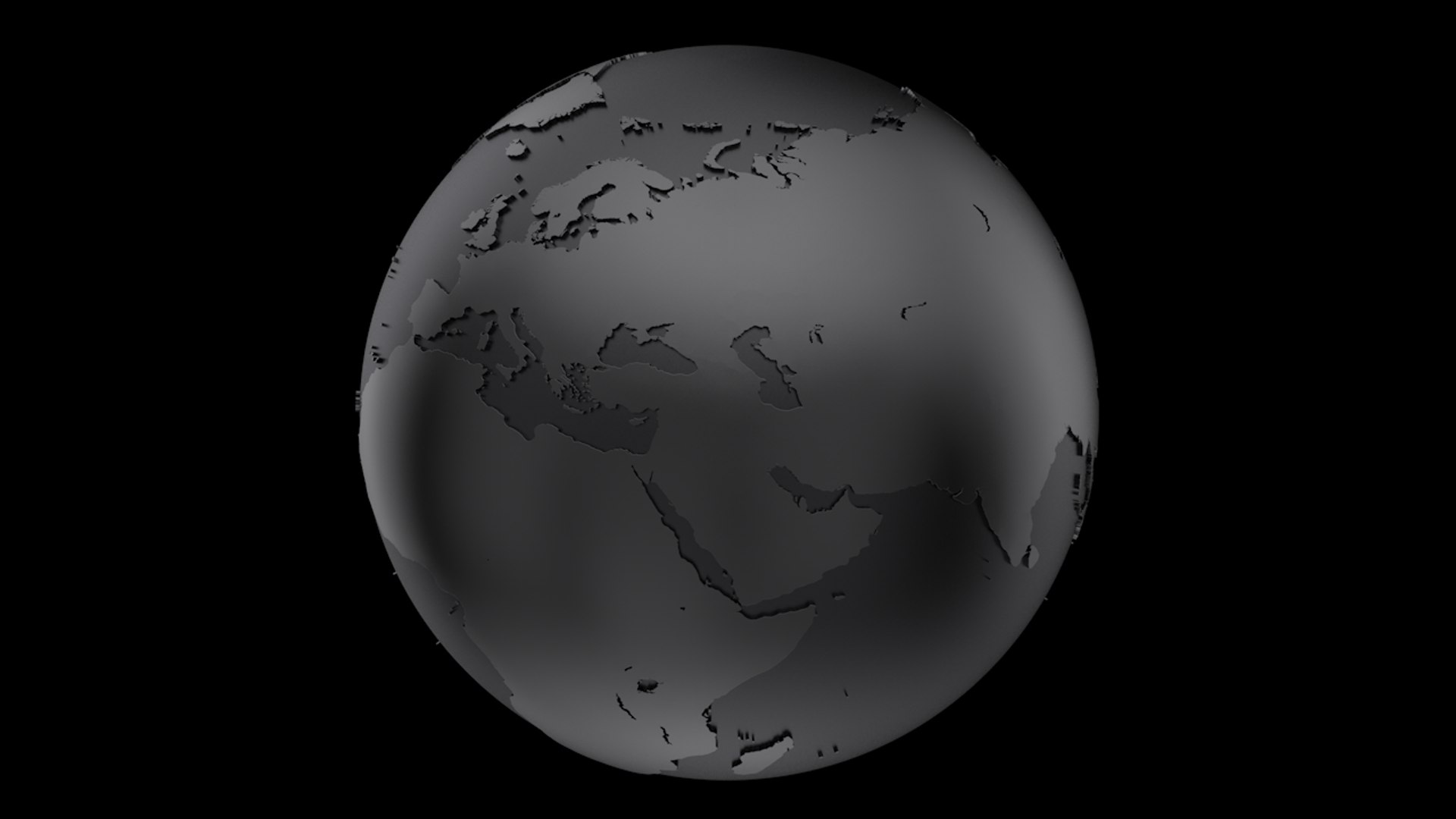 3D Globe Black Model - TurboSquid 1274513