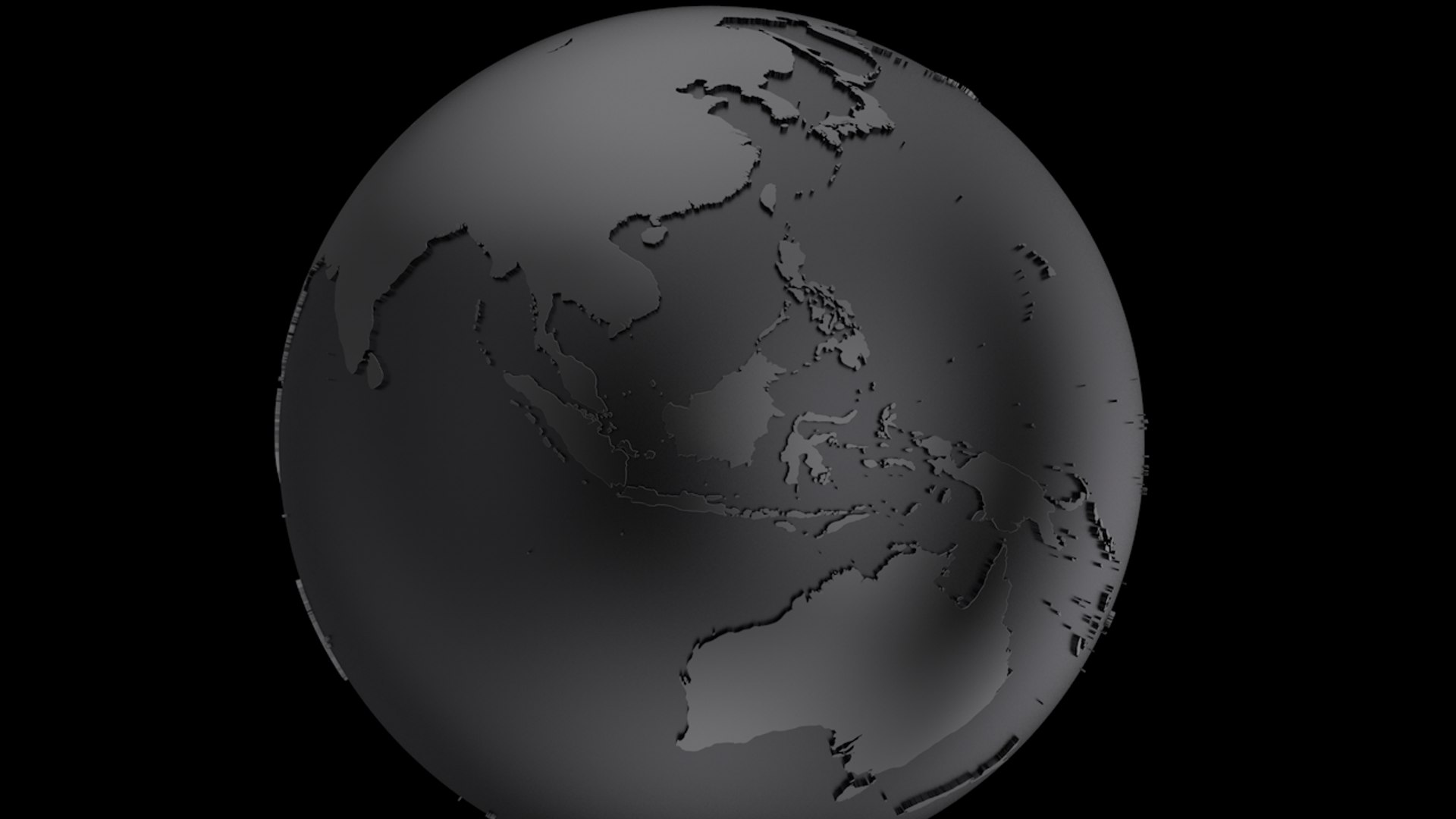 3D Globe Black Model - TurboSquid 1274513