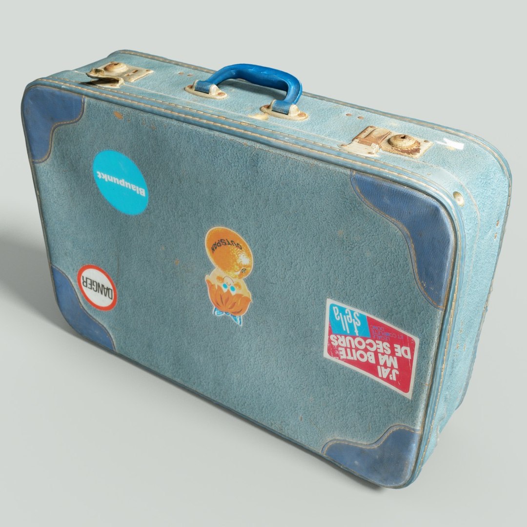 Vintage Suitcase Retro Valise | 3D model