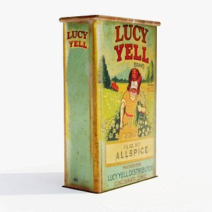 3D antique tin model
