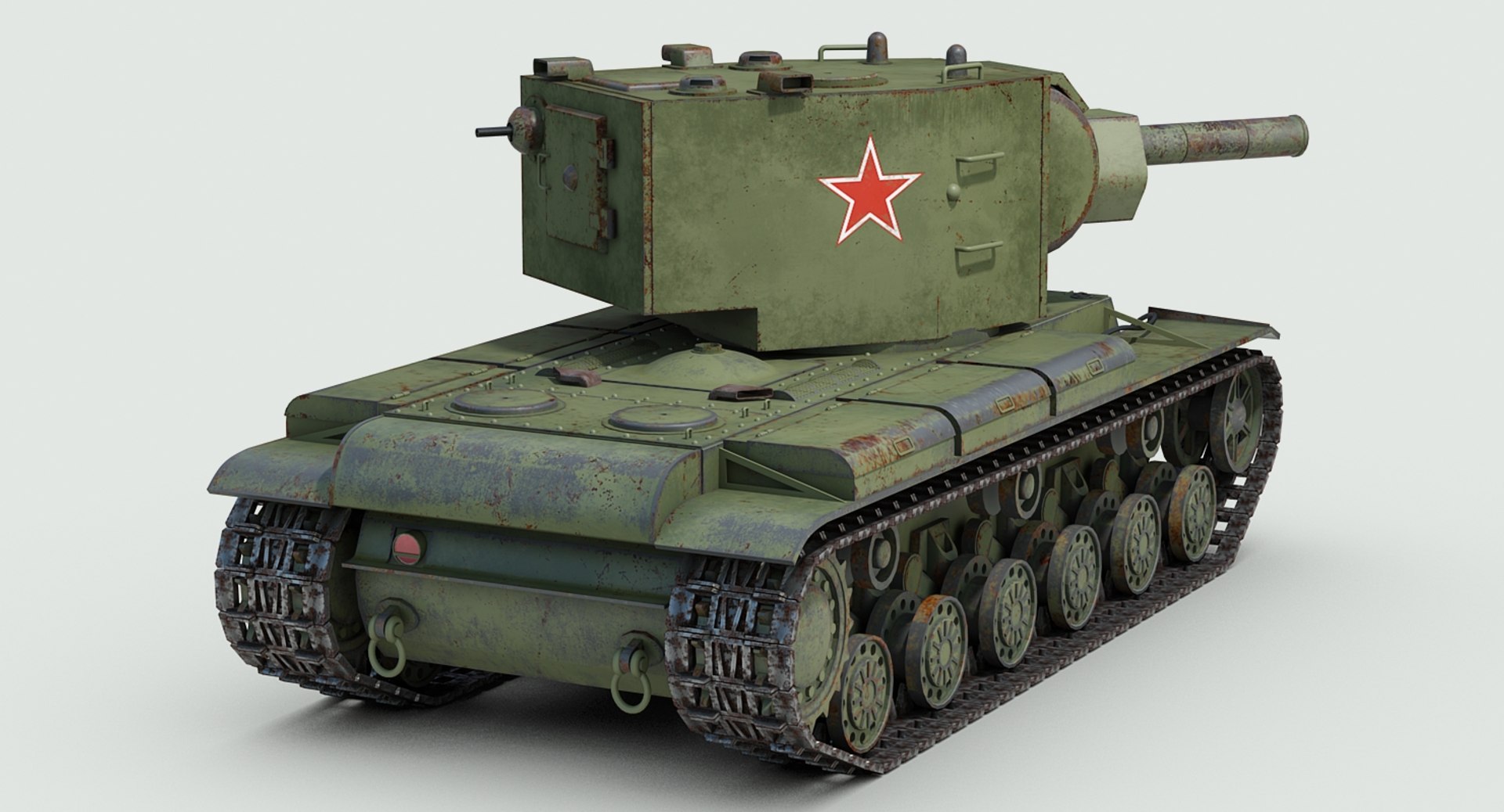 Ww2 Russian Tank Kv2 3D TurboSquid 1399205