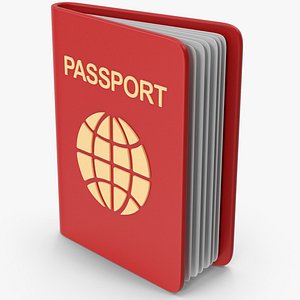 Red Cartoony Passport