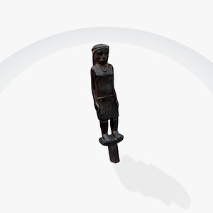 Wounaan Native Woman 3D model
