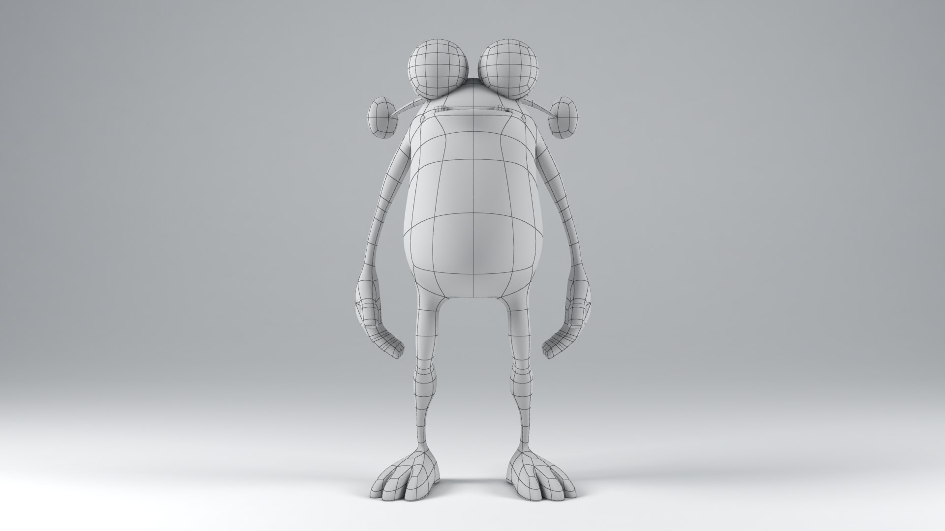 Monster Cartoon Character Rig 3D Model - TurboSquid 1488020