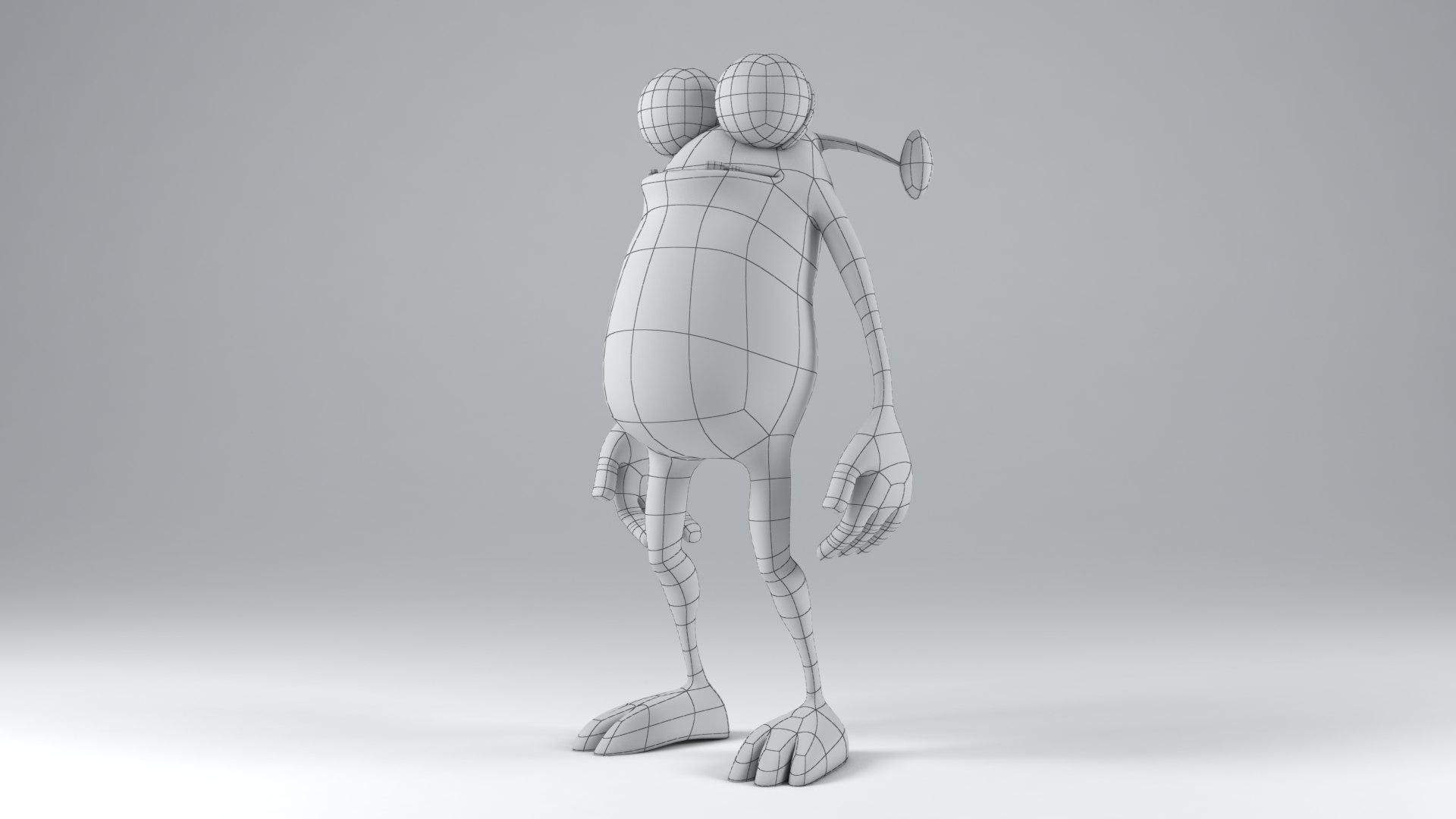 Monster Cartoon Character Rig 3D Model - TurboSquid 1488020