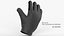 White Dirty Tactical Glove 3D