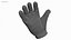 White Dirty Tactical Glove 3D
