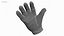 White Dirty Tactical Glove 3D