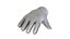 White Dirty Tactical Glove 3D