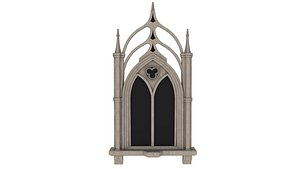 3D Gothic Window model